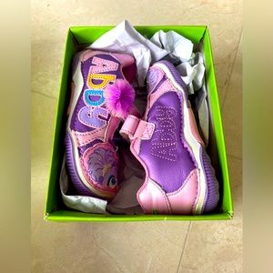 Stride Rite ABBY CADABBY Sesame Street Little Girls Shoes SZ 8W NIB Purple/Pink